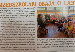 Tekst artykułu wraz ze zdjęciem umieszczony w "Panoramie Łaskiej"