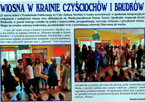 Tekst artykułu wraz ze zdjęciami umieszczony w "Panoramie łaskiej"