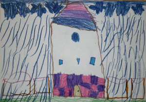 Julia ujęła temat gromadzenia deszczówki, którą można wykorzystać do podlewania ogródków.