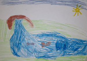 Michalina na plakacie dotknęła tak ważnej sprawy, jaką jest ochrona oceanów.