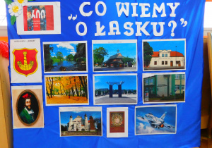 Dekoracja "Co wiemy o Łasku?".