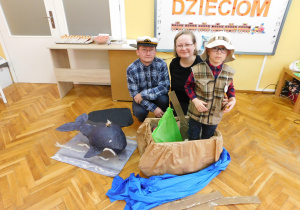 Kubuś Kijowski wraz z rodzicami.