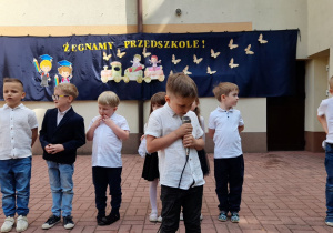 Franio mówi swój wierszyk.